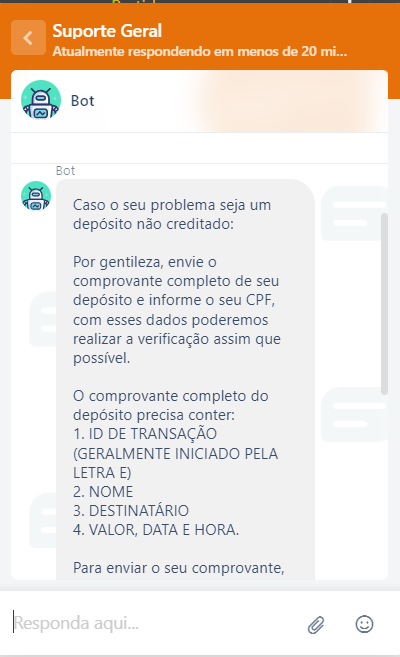 Atendimento ao Cliente da Betnacional