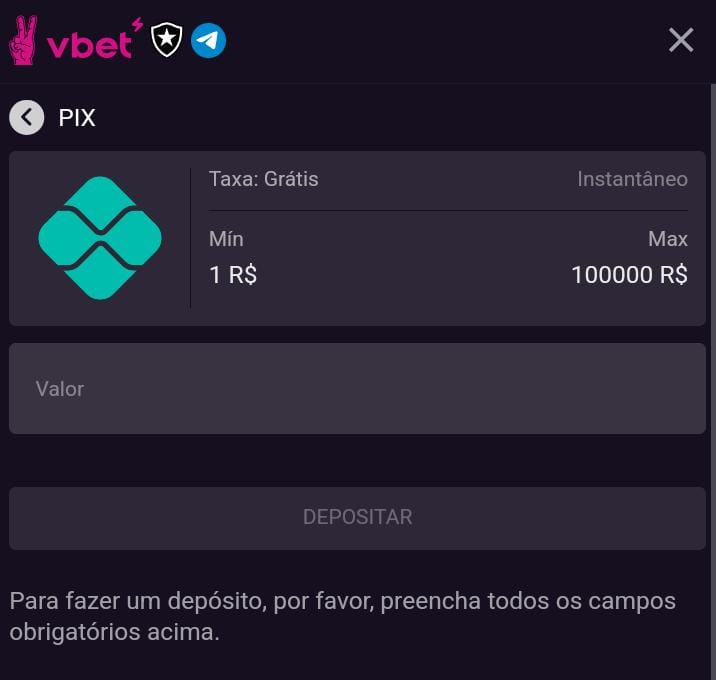 Métodos de pagamento na Vbet