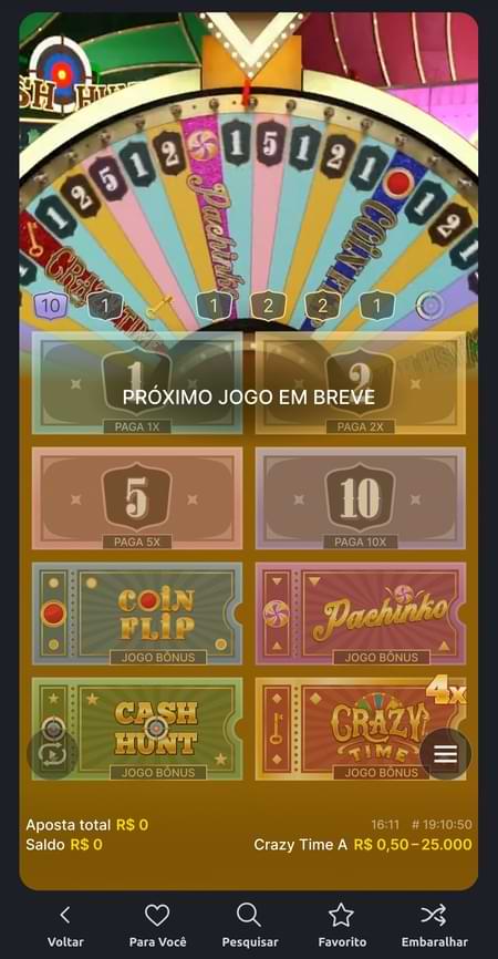 Sorteio do Crazy Time 