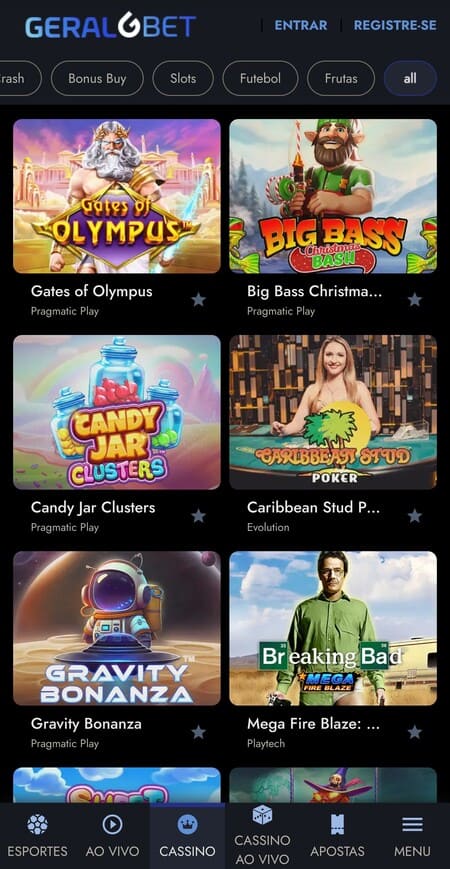 Gates of Olympus na Geralbet
