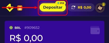 botão-depósito-multibet Botão de depósito Multibet com o saldo R$0,00.
