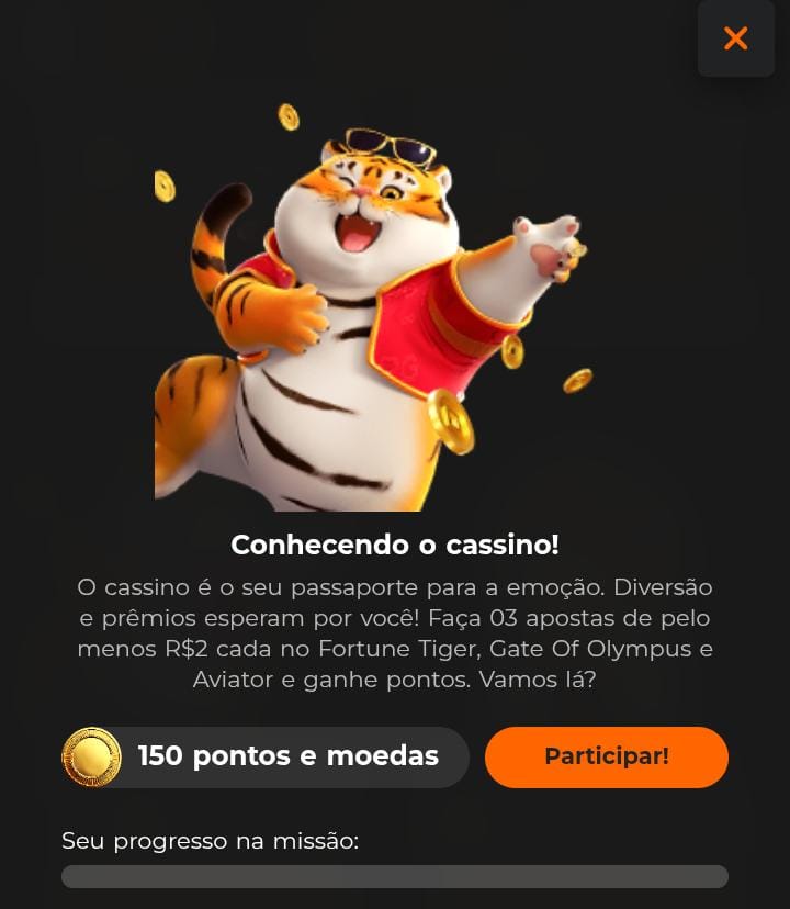 Personagem do tigrinho jogando moedas e texto explicando como funciona a Missão VIP na Esportivabet