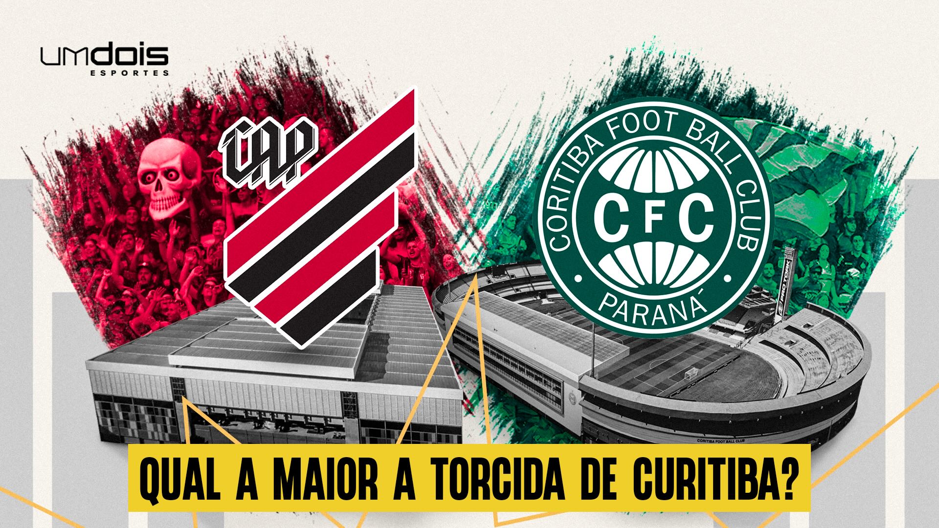 Athletico ou Coritiba? Pesquisa exclusiva revela maior torcida de Curitiba