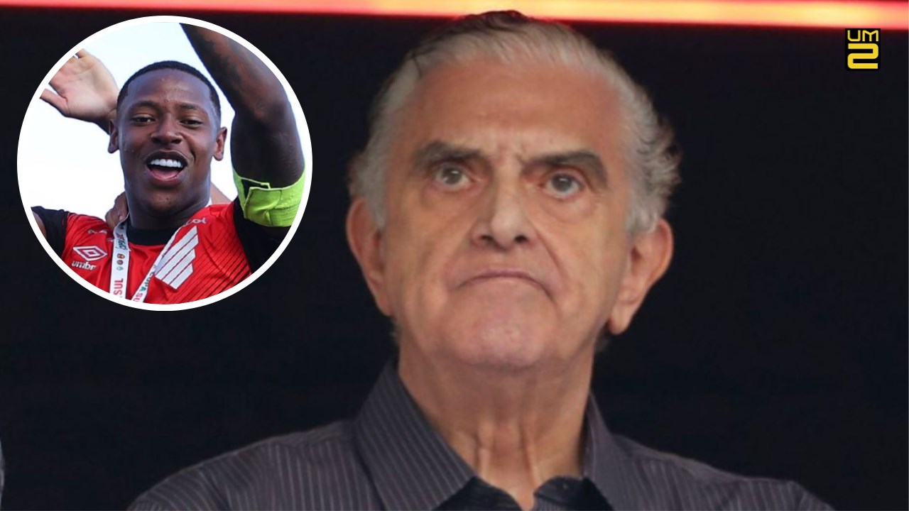 Promessa do Athletico é barrada por Petraglia antes de estreia no Paranaense