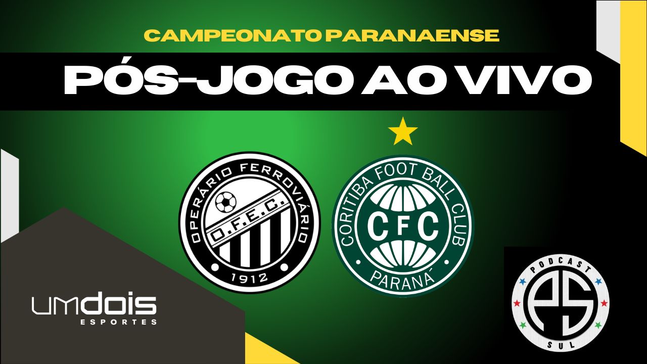 Operário x Coritiba; siga o debate pós-jogo ao vivo